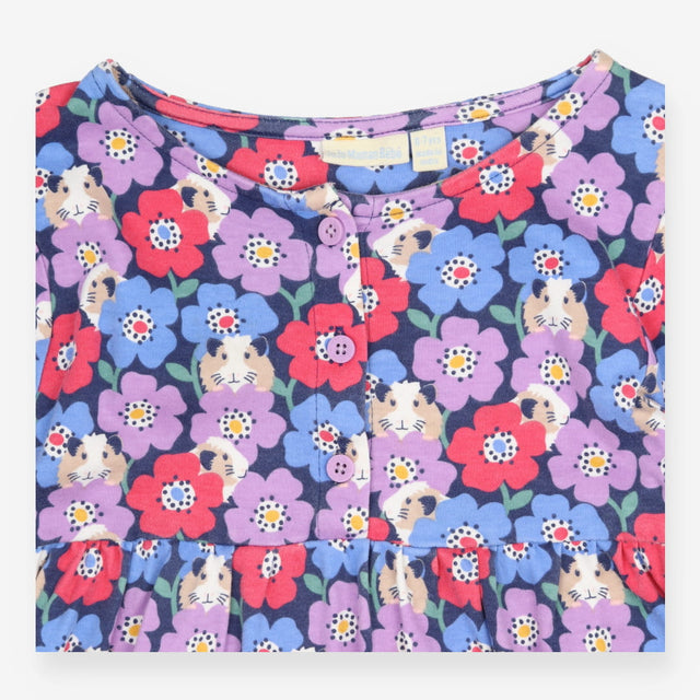 Dress jersey LS flowers Hamster
