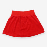 Skirt red velour 