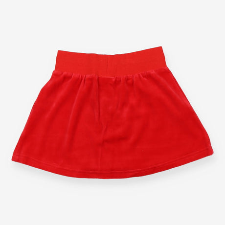 Skirt red velour 