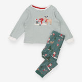 Green Striped Christmas Pyjamas