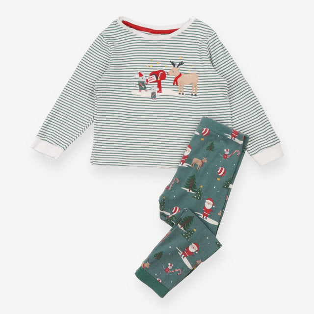 Green Striped Christmas Pyjamas