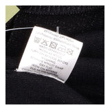 Midi Dress Knitted Long Sleeve Metallic Black