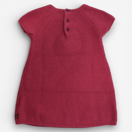 Dress Knit Pink Swirl Flower