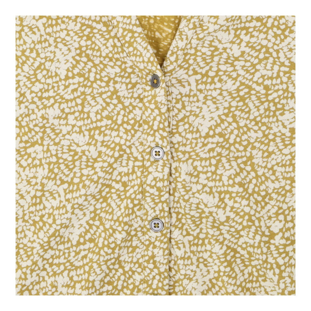 White Stuff Olive Green Ivory Leopard Print Shirt