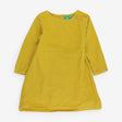Cord Dress Golden with Tie Belt