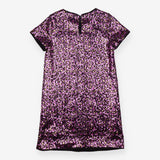 Dress pink sequin animal print SS