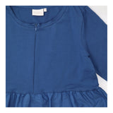 Nursing Dress Blue Short Sleeve Midi