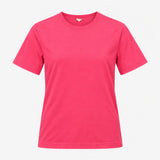 T-Shirt Bright Pink Crew Neck Short Sleeve Relaxed