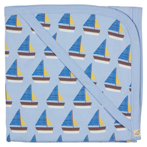 Hooded Blanket - Boats 72x72 cm