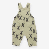 Dungarees Green with Black X