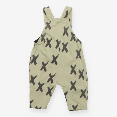Dungarees Green with Black X