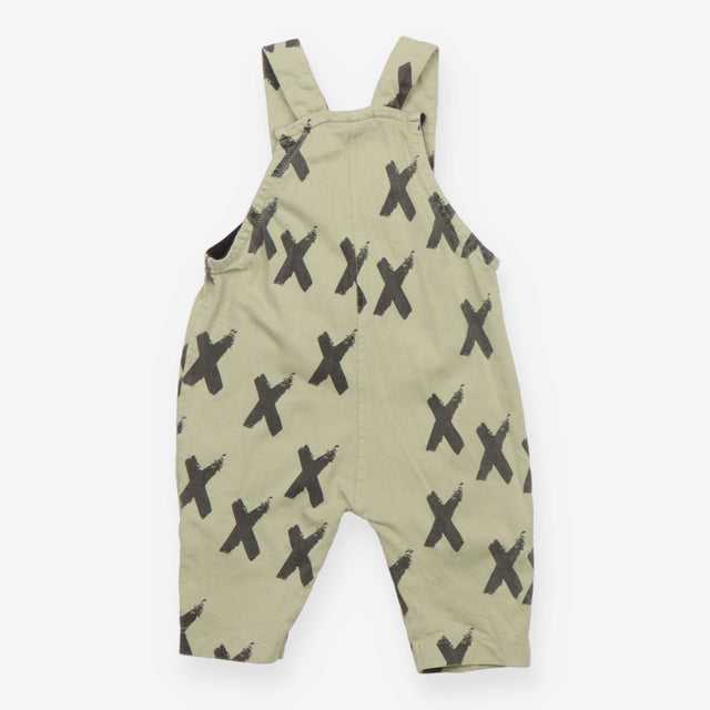 Dungarees Green with Black X