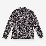 Floral Funnel Neck Cotton Rich Jersey Top