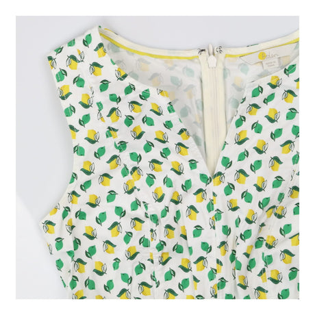 Mischa Belted Dress - Lemon and Lime Print