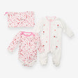Sleepsuit, Bodysuit White with Pink Hearts and Lad