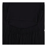 Black Open Back Jersey Dress