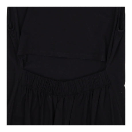 Black Open Back Jersey Dress