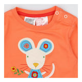 T-Shirt Long Sleeved Peach Maura The Mouse