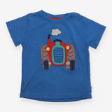 T-Shirt Blue Tractor Applique