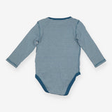 Blue Stripe Pointelle Bodysuit
