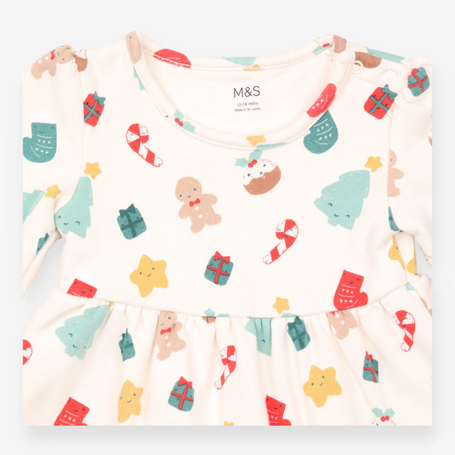 Joyful Christmas Sweater Dress