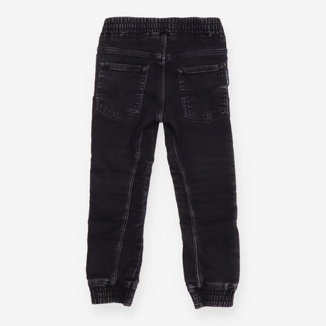 Jeans Pull On Black with Detail