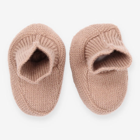 Brown Knit Baby Hat and Booties