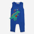 Blue Dungarees with Green Dinosaur