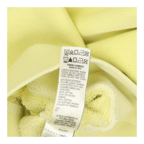 Per Una Yellow Garment Dye Oversized Crew Neck Swe
