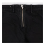 Slim leg denim trouser with rear fastening