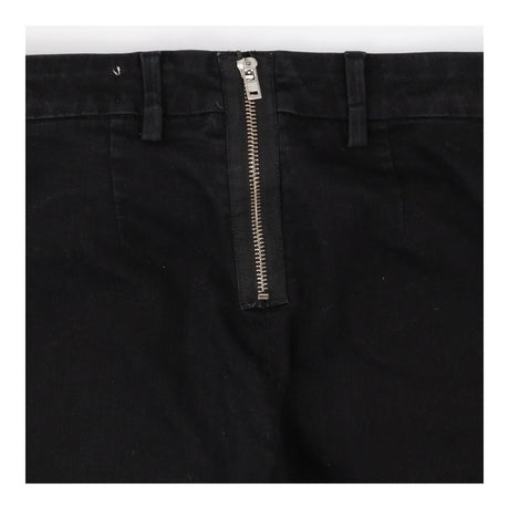 Slim leg denim trouser with rear fastening
