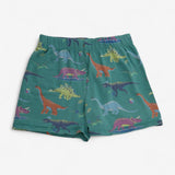 Short Pyjamas Green with Dinosaurs