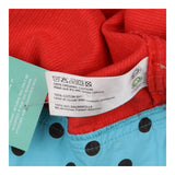 Dress SS jersey red white flowers birds