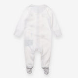 Sleepsuit white animal birthday party