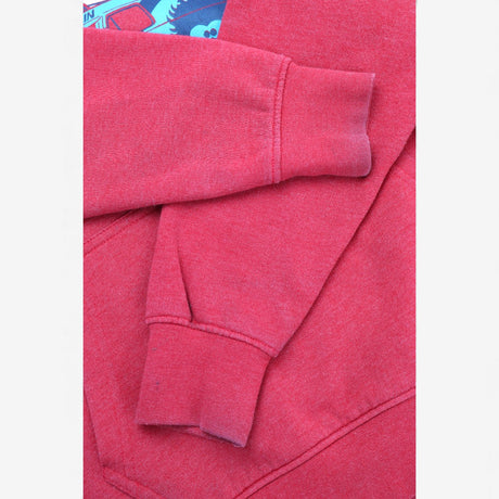Hoodie red with blue surf van
