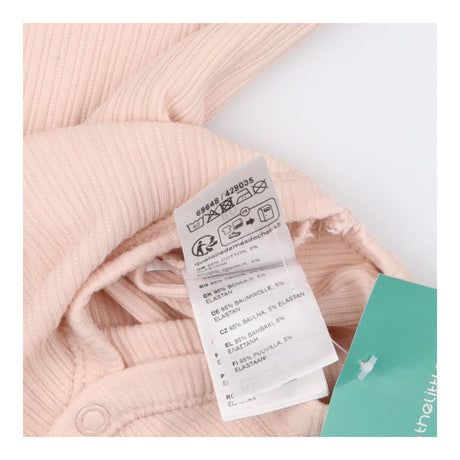 Bodysuit Short Sleeve Pink Frill