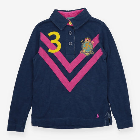 T-shirt blue and pink polo shirt