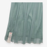 Monsoon Dress Sage Green Tulle Pleated Maxi