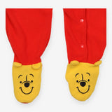 <Disney Store> Sleepsuit red fleece winnie the poo