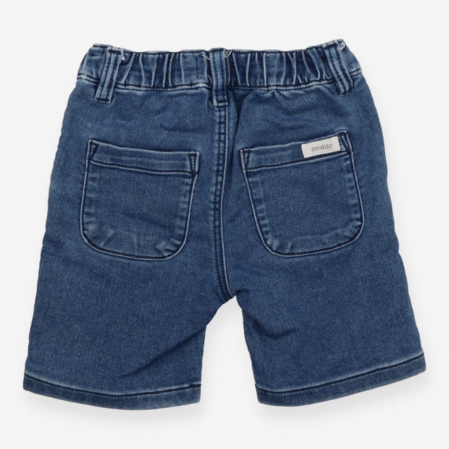 Light Blue Denim Short with buttons front and back