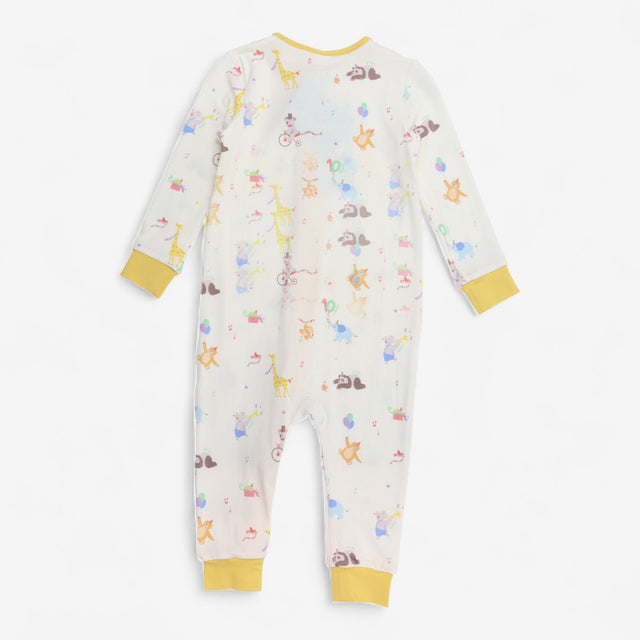 Sleepsuit Cream and Yellow Animal Circus