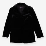 Blazer black velvet
