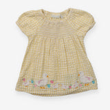 Yellow Gingham Tunic with Ducks