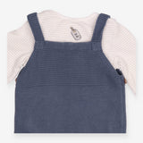 Dungarees Knit Blue with Bodysuit Paddington