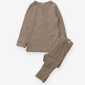 Ribbed Light Brown pyjamas