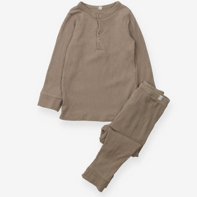 Ribbed Light Brown pyjamas