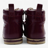 Boots shiny plum