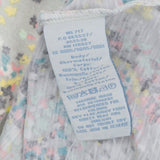 Grey Ditsy Floral Cotton Strappy Top Lace Ruffle T