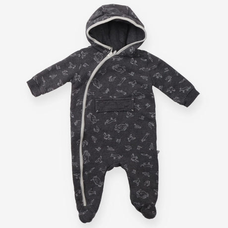 Onesie grey hood zip gruffalo