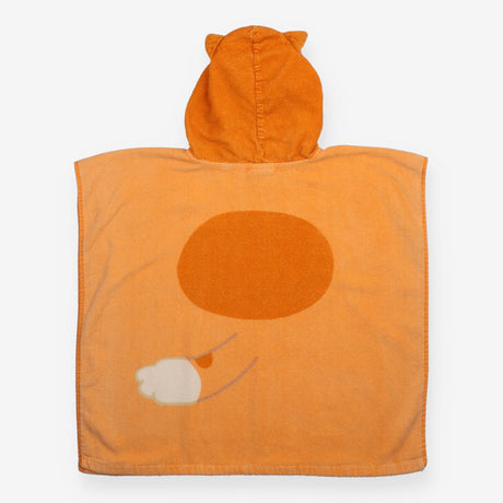 Roy's Boy Poncho toweling bluey orange